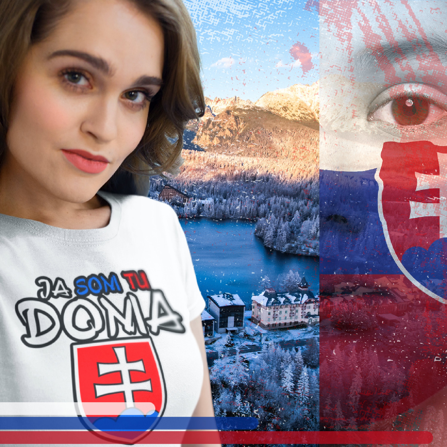 SLOVENSKO DOMA 2 - dámske tričko  