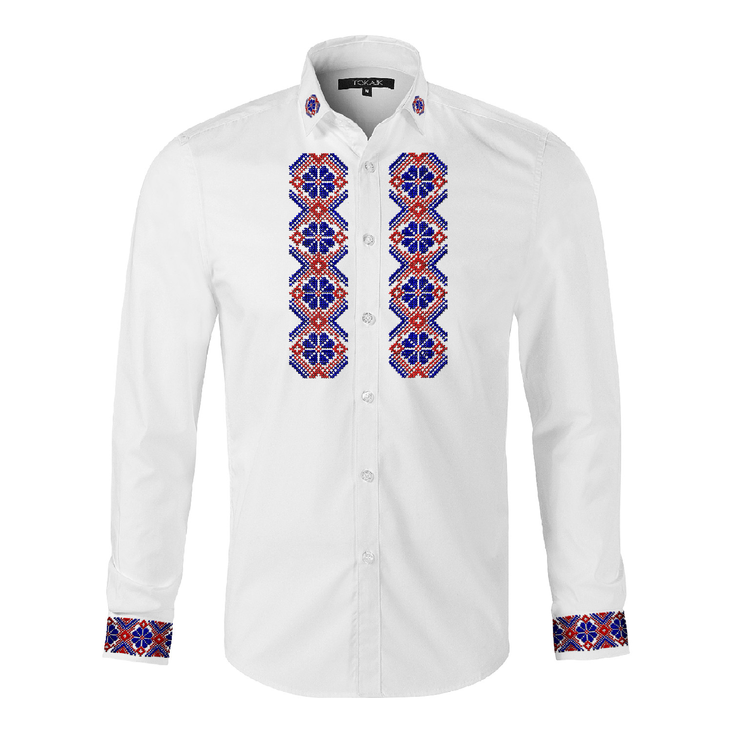 IVAN (Tokajík) - vyšívaná pánska košeľa biela