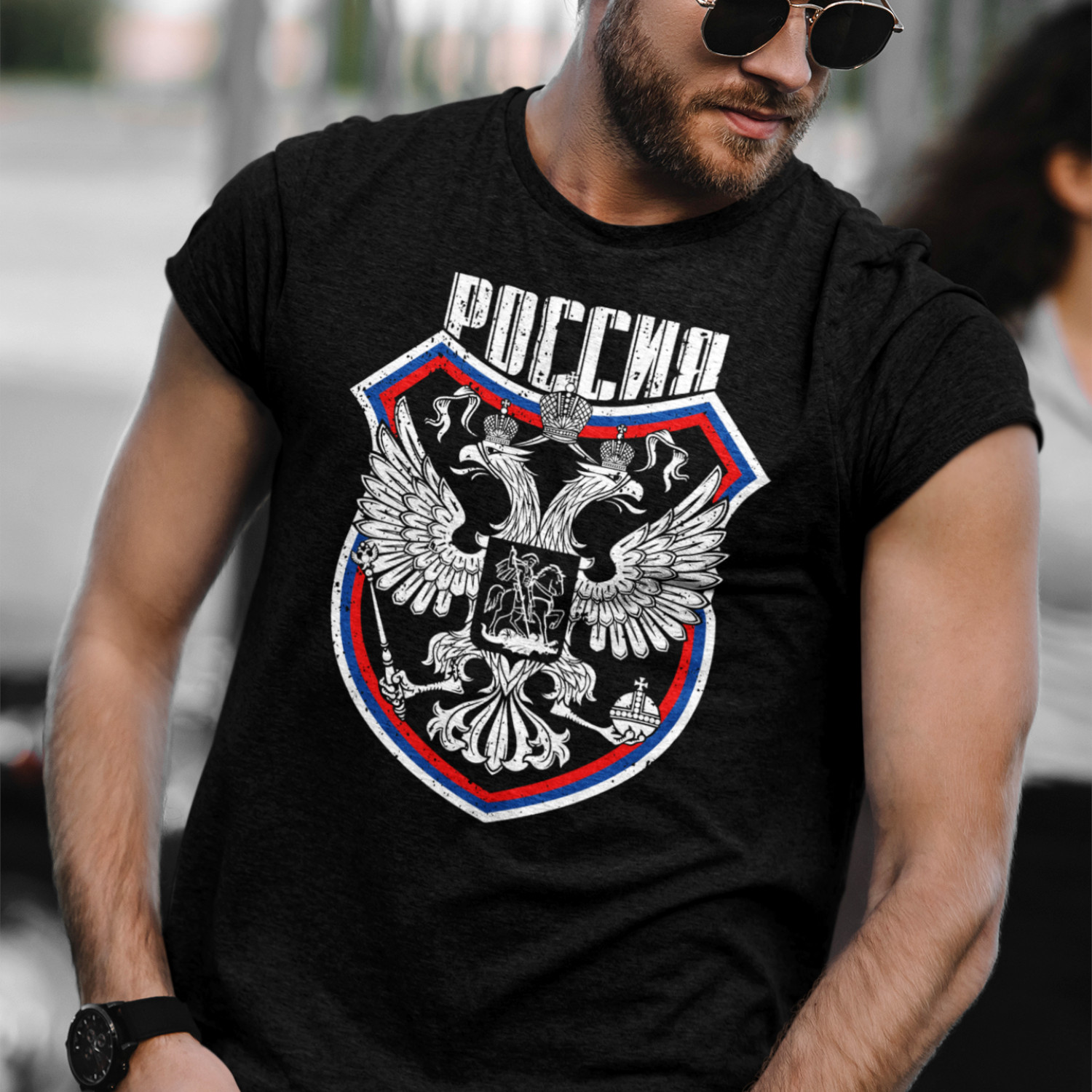 OLD-NEW RUSSIA - pánske tričko čierne