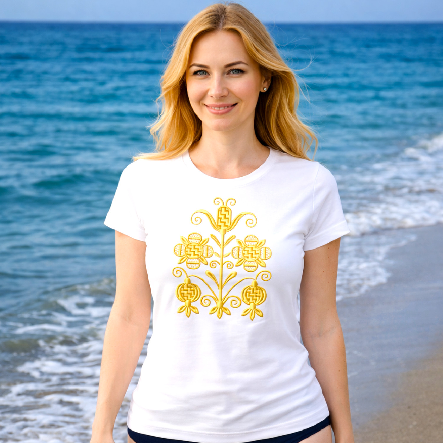 LUJZA (Prievidza) - vyšívané dámske tričko 