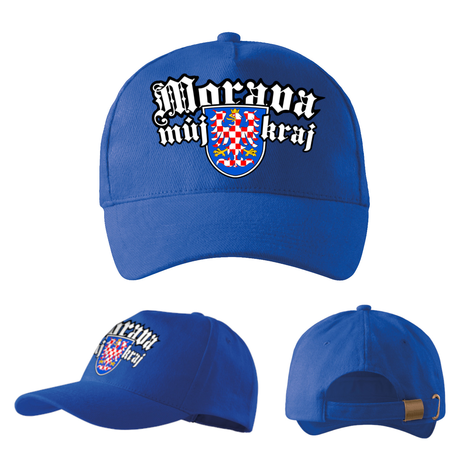 MORAVA MŮJ KRAJ - unisex šiltovka kráľovská modrá