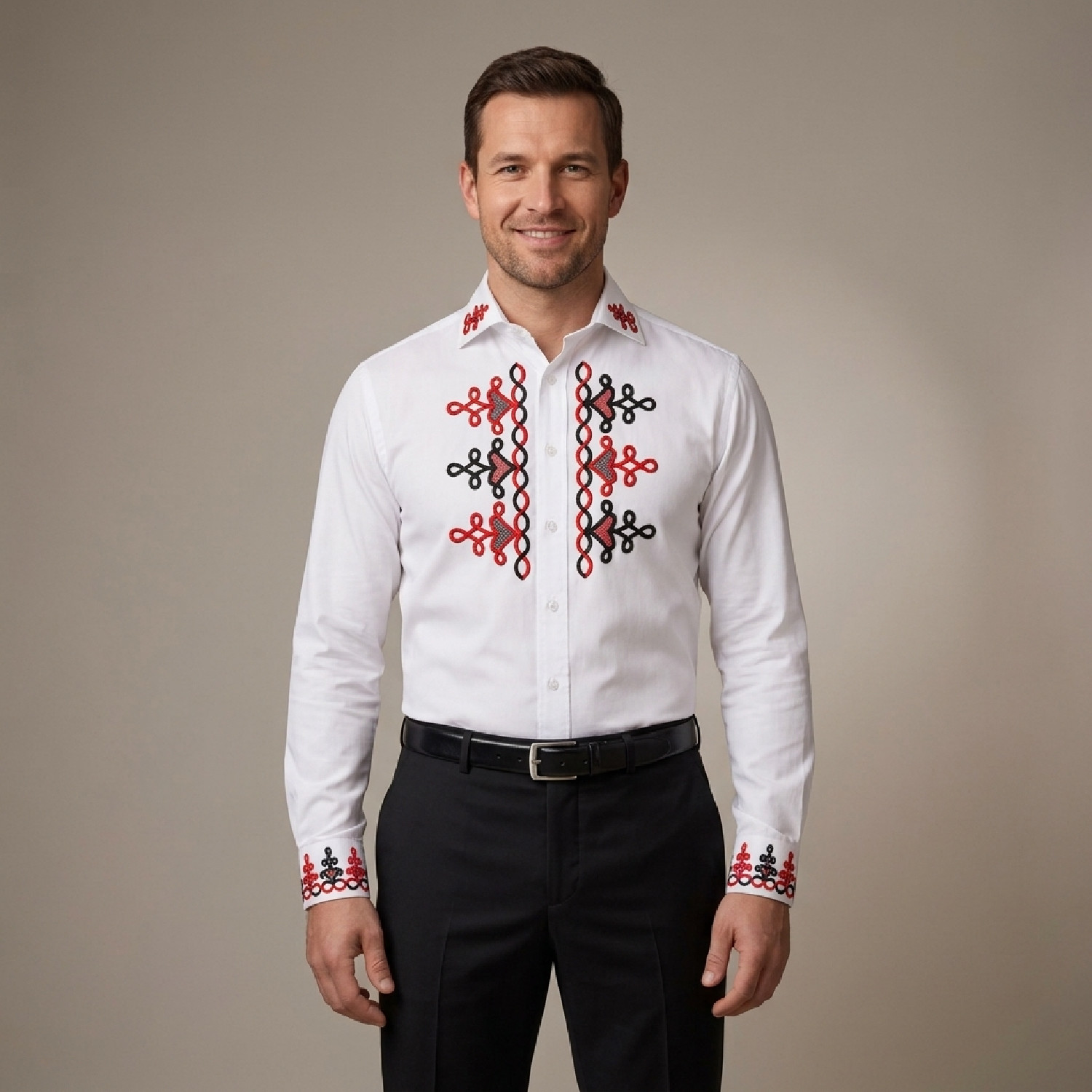 MARTIN (Liptov) - vyšívaná pánska košeľa exkluzív