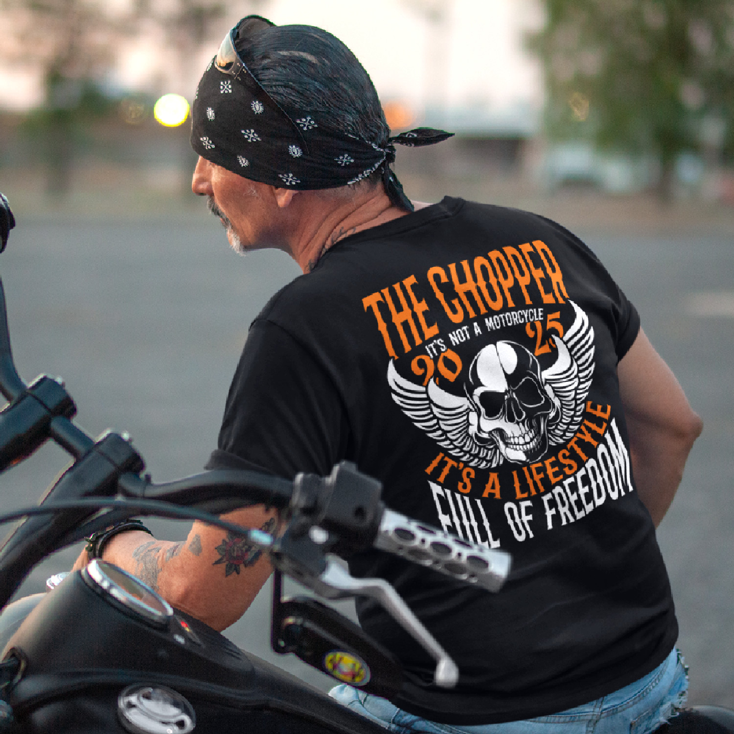 THE CHOPPER - pánske tričko čierne 