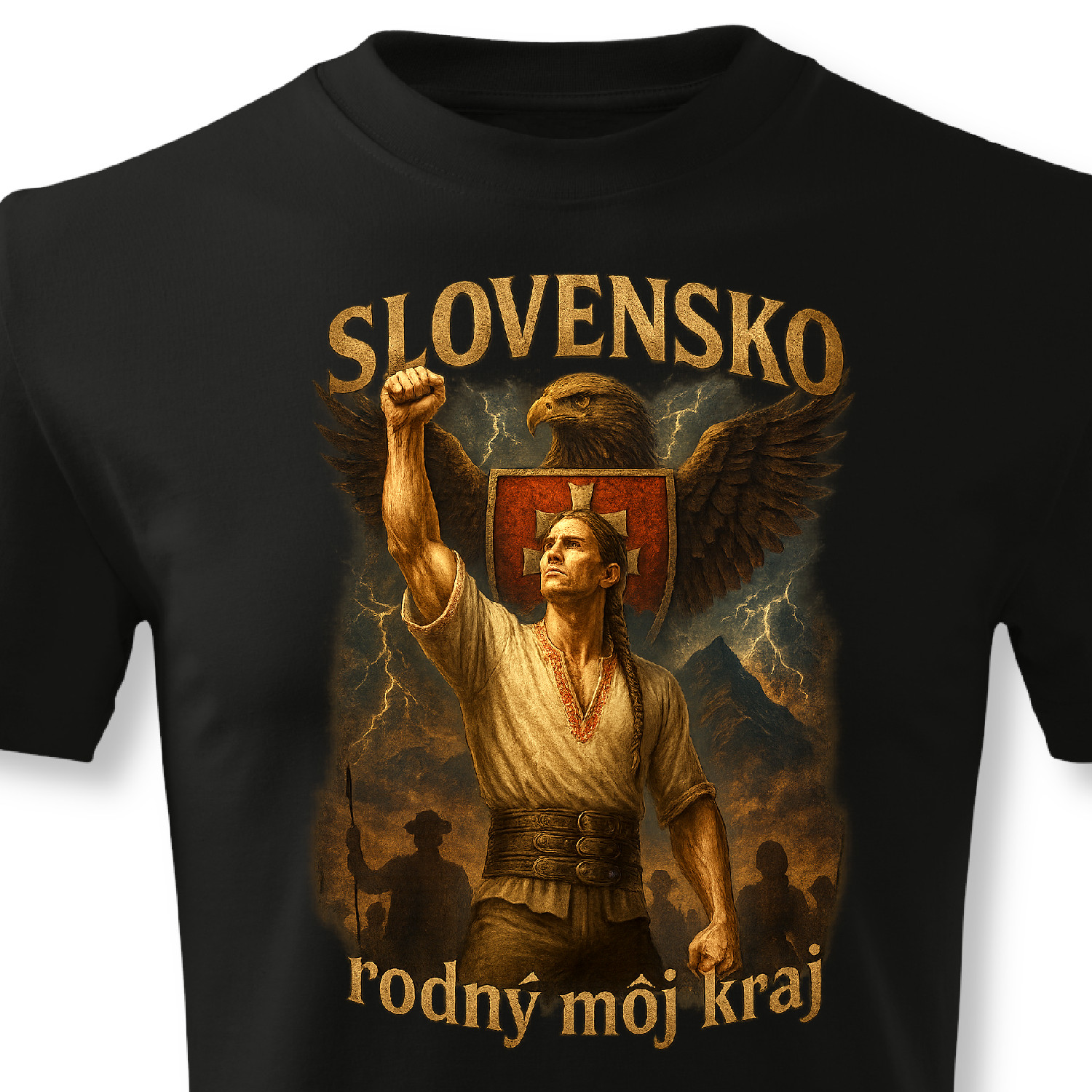 MOJE SLOVENSKO - pánske tričko čierne 