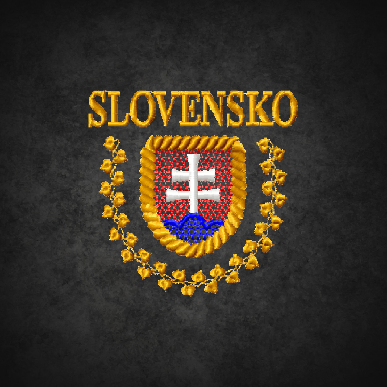 SLOVAKIA GOLD EMBRO - výšivka na váš textil