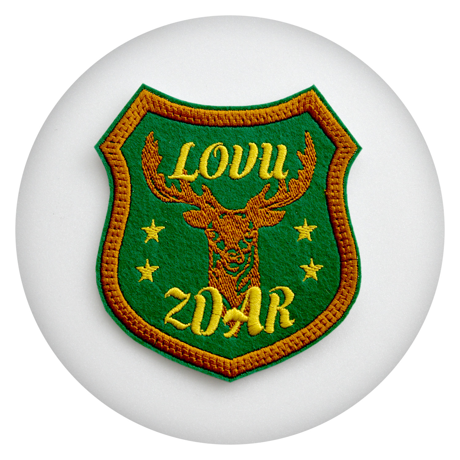 LOVU ZDAR - vyšívaná nášivka