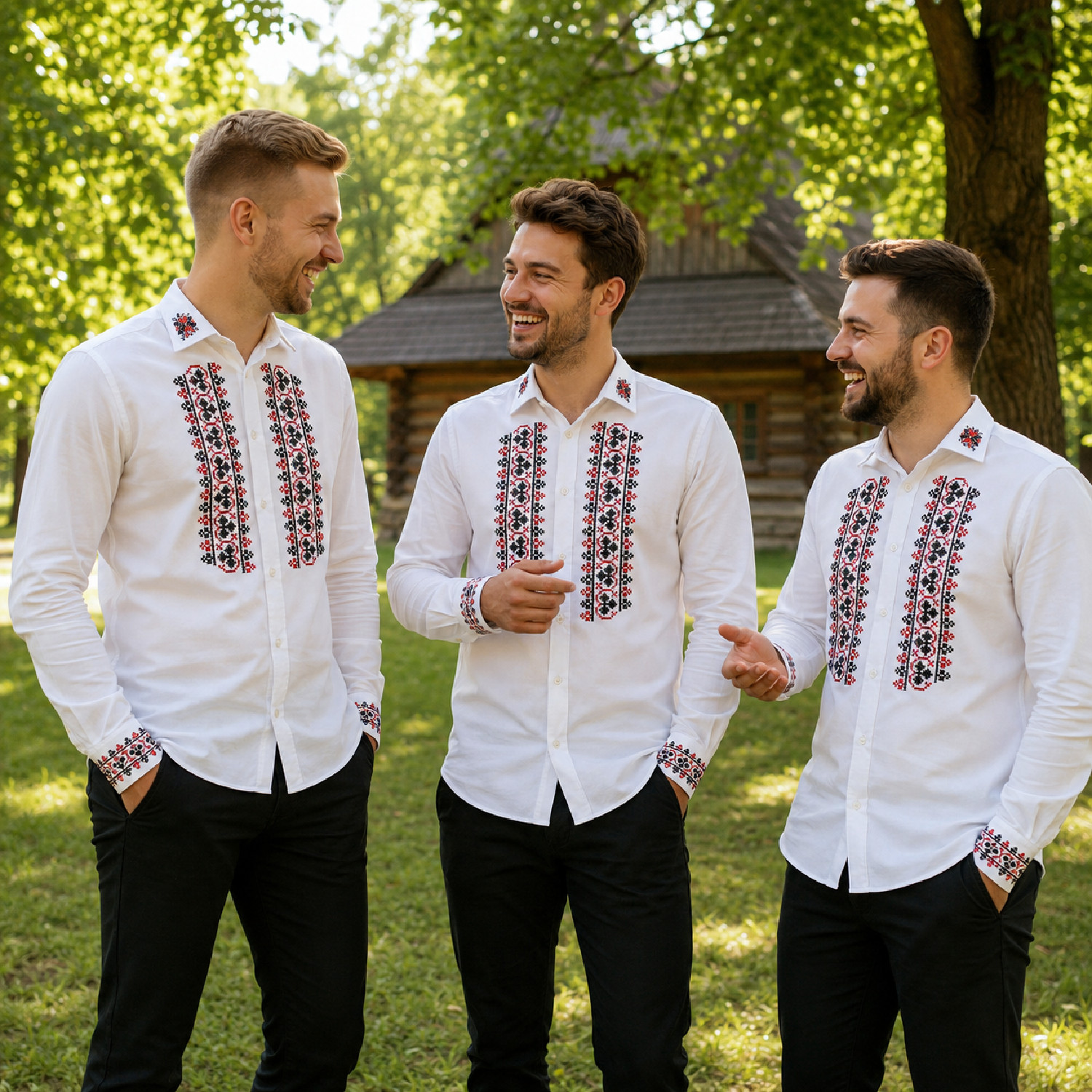 JÁN (Krupina) - vyšívaná pánska košeľa exkluzív