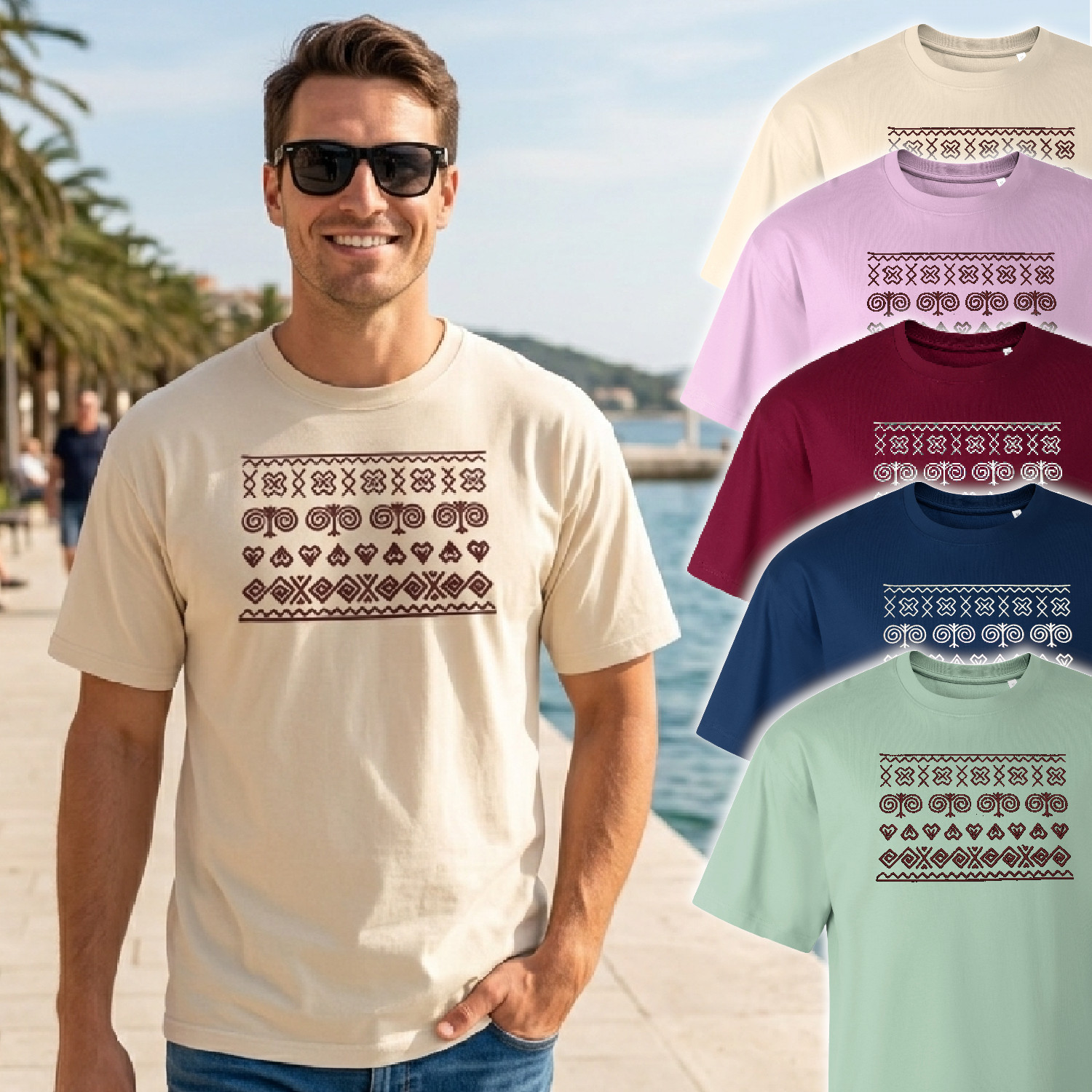 ČIČMANY - vyšívané unisex tričko OVERSIZE