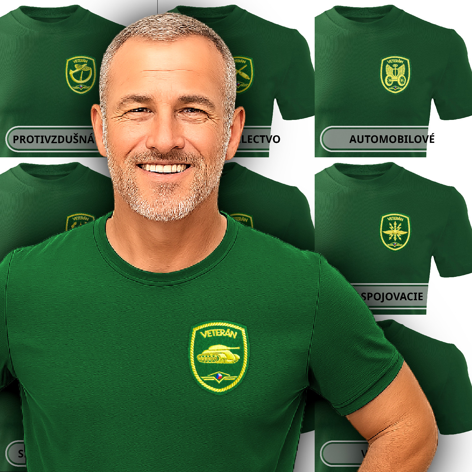 ČSĽA  VOJSKODRUHOVÉ - pánske tričko zelené