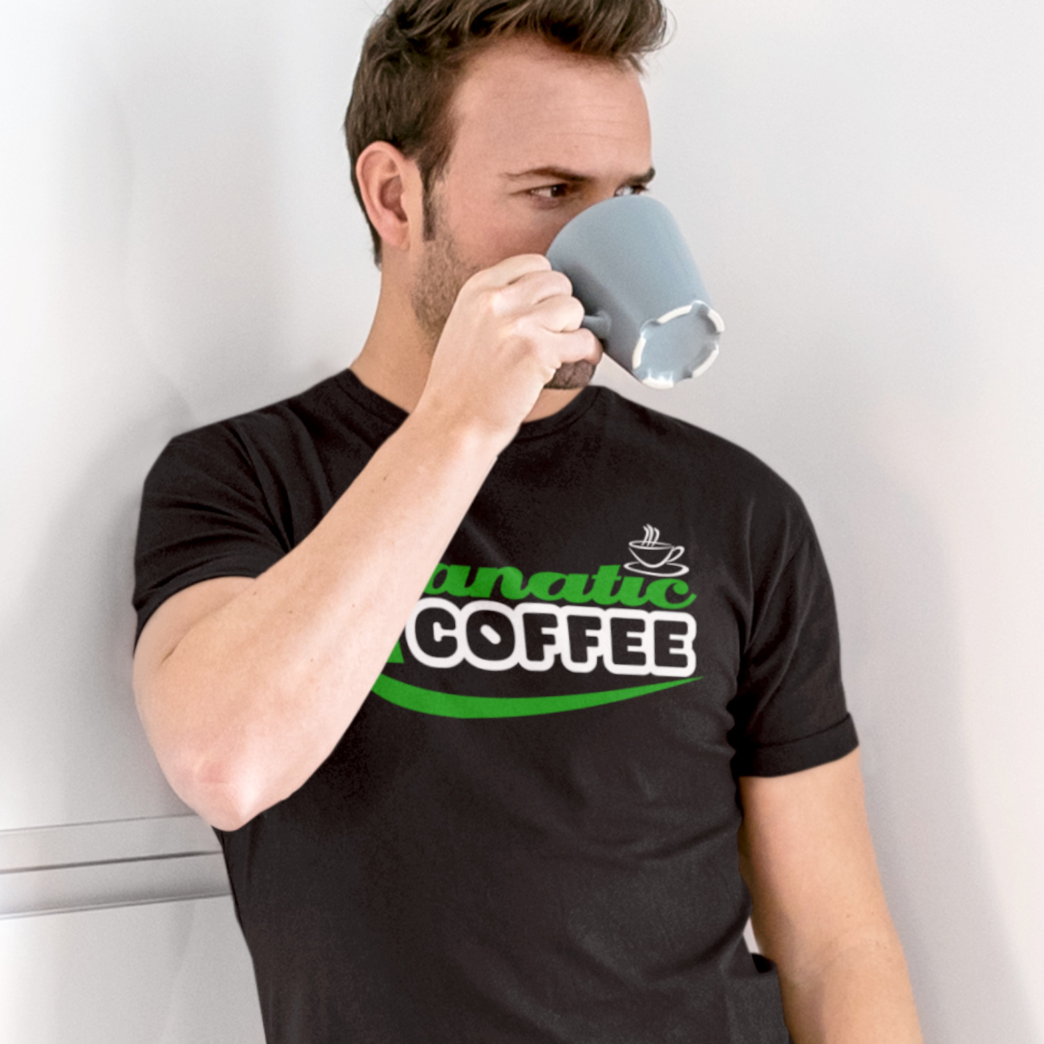 "COFFEE FANATIC" - pánske/unisex tričko