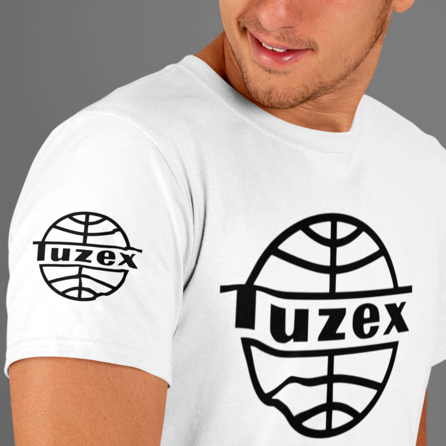 "TUZEX" - pánske (unisex) tričko biele a čierne