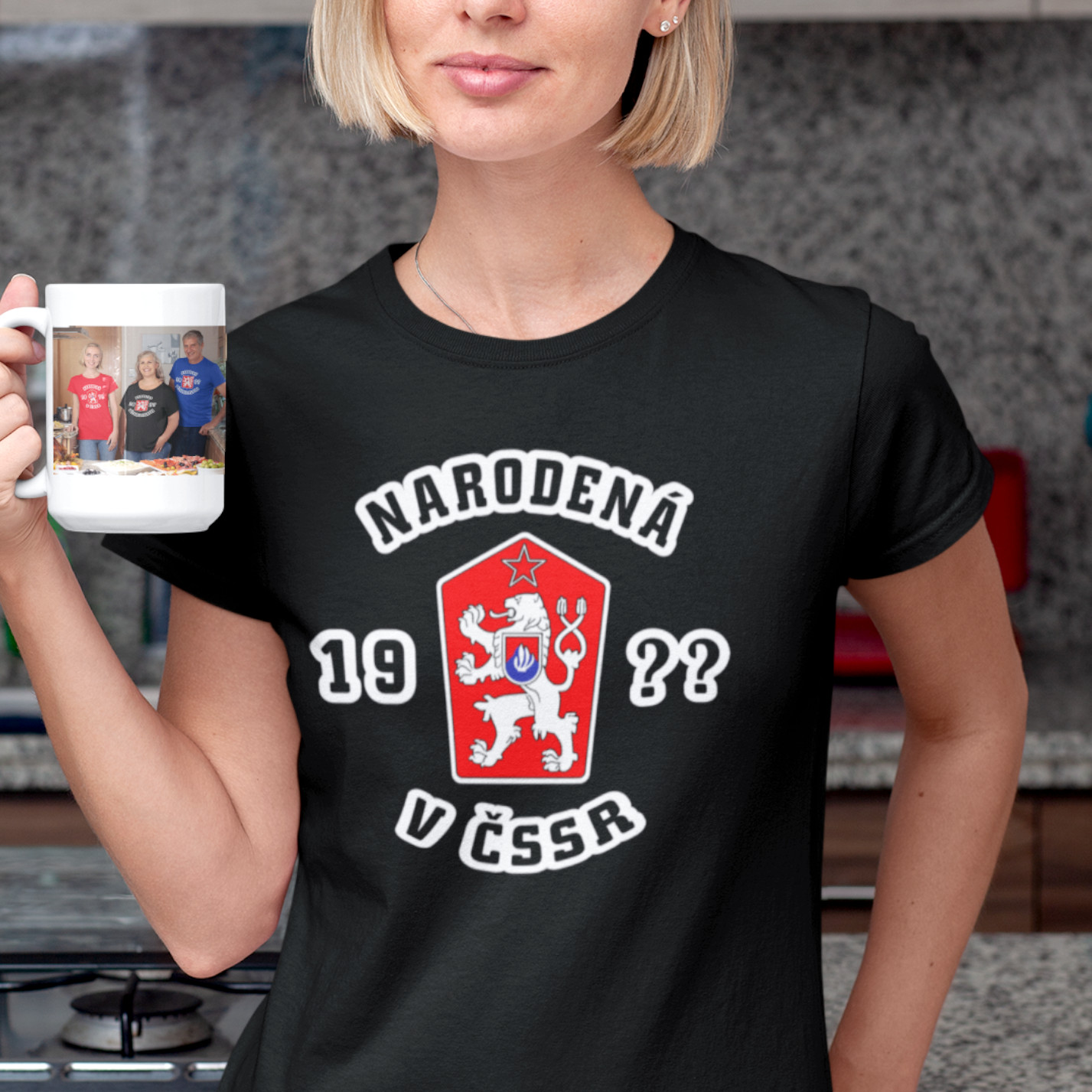 NARODENÁ V ČSSR 2 - dámske tričko 