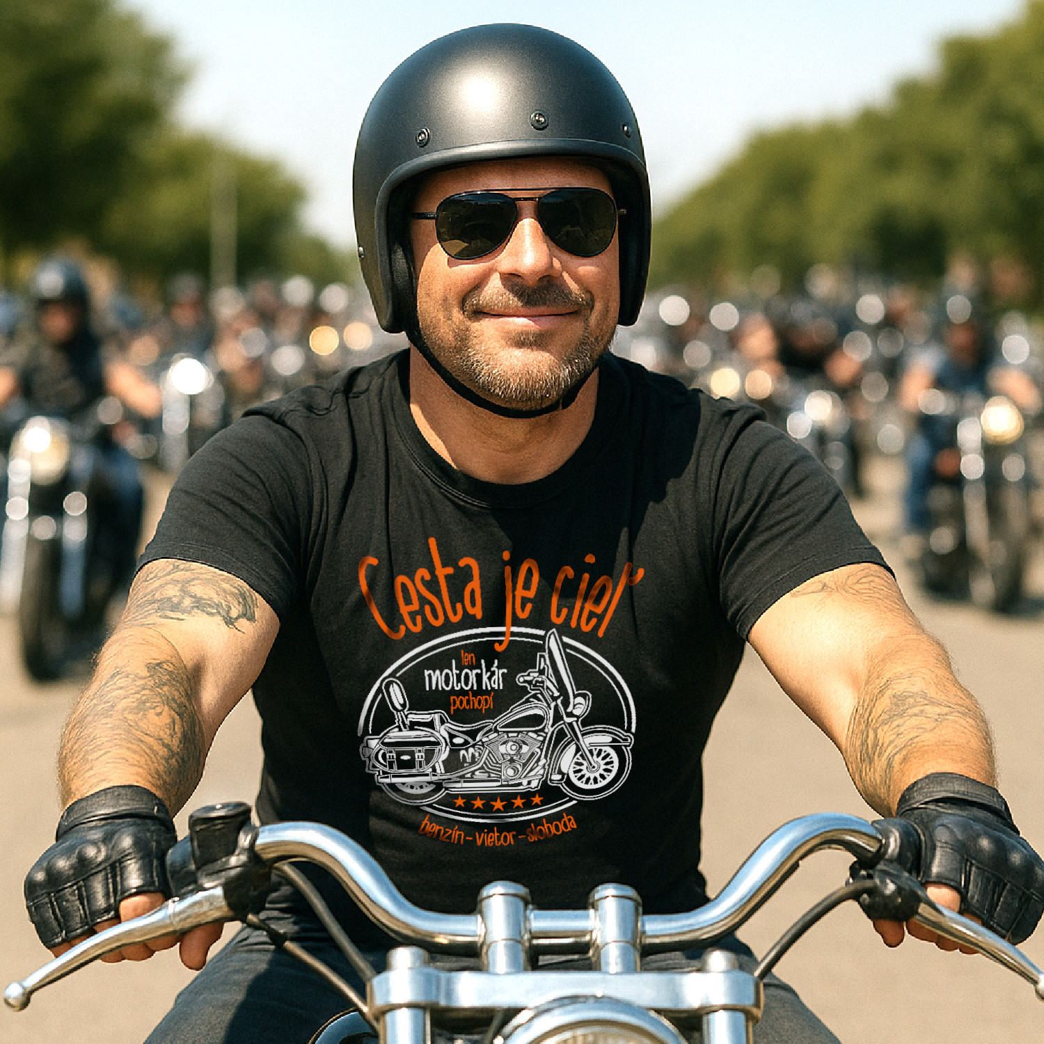 CESTA JE CIEĽ II - pánske tričko čierne