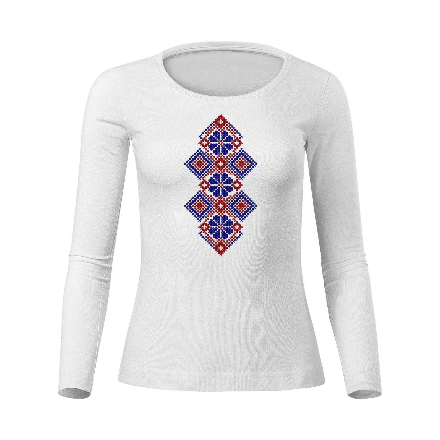 ELENA (Tokajík) - vyšívané dámske tričko s dlhými rukávmi