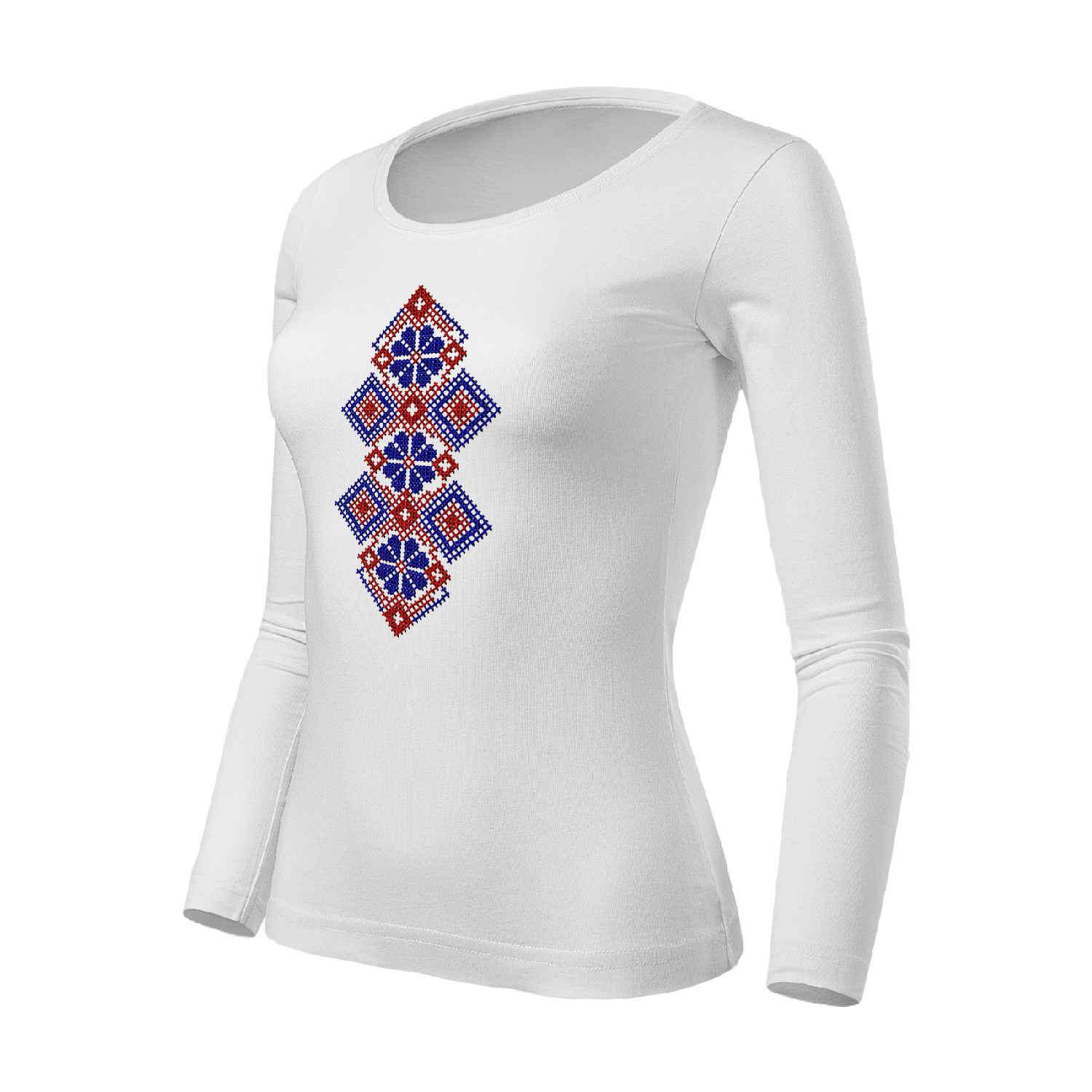 ELENA (Tokajík) - vyšívané dámske tričko s dlhými rukávmi