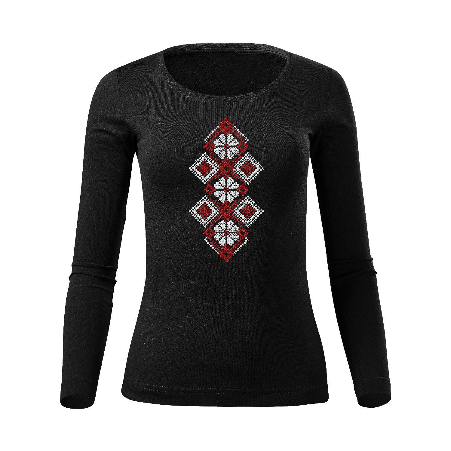 ELENA (Tokajík) - vyšívané dámske tričko s dlhými rukávmi